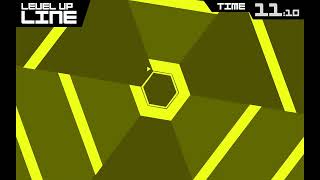 Super hexagon first 3 levels  skipped 2then completed hexagonest level complete ending [upl. by Aennyl]