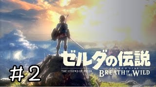 【実況】ゼルダの伝説BotW ＃２ 【高い所から落下すると痛い】 [upl. by Elehcor867]