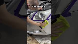 Faded headlight fix  Amazing satisfying process [upl. by Aelat]