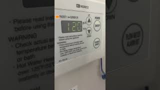 How to adjust the temperature on a Noritz tankless water heater above factory preset [upl. by Ellison]