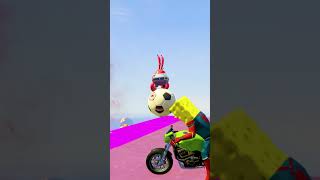 EPIC RAGDOLLS SPIDERMAN SPONGEBOB FALL FROM SKY CRAZY MOMENT PART 440 [upl. by Winfield]