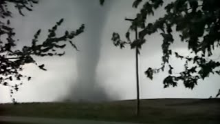 Walnut IL TWIN tornadoes Only Footage 5995 [upl. by Mitinger]