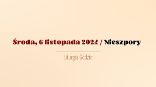 Nieszpory  6 listopada 2024 [upl. by Velick]