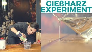 DIY Tisch mit Gießharz  Materialexperiment  Na ob das was wird [upl. by Karina]