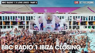 BBC RADIO 1 x LOVEJUICE  Ibiza Closing  Ibiza Rocks  Sammy Porter b2b George Mensah  300723 [upl. by Yerggoeg933]