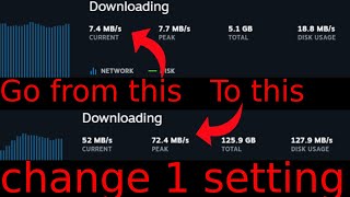 INSTANTLY increase your download speeds with ONE setting [upl. by Pauletta724]