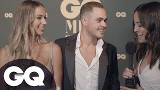 Dacre Montgomery And Girlfriend Talk Aussie Roots And Achieving Dreams On GQ Red Carpet [upl. by Guinn330]