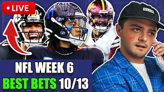 NFL WINNERS  Best Bets Parlays Predictions  Picks Today Sunday October 13th  HTP Ep24 [upl. by Eittap738]