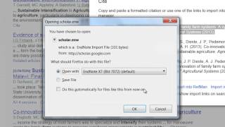 How To Export RIS From Google Scholar Using EndNote [upl. by Atig919]