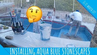 AQUA BLUE MINI PEBBLES  REVIEW AND INSTALLATION PROCESS [upl. by Ennaillij]