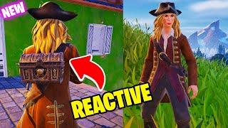 New Elizabeth Swann Skin and How its reactive in Fortnite Pirate of the Caribbean Bundle [upl. by Lauree]