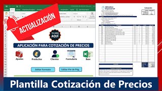 ACTUALIZACION 😮 Cotización en Excel  Formato de Cotización de Precios  Excel Proforma✅ [upl. by Xena808]