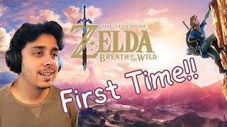 My First Time Playing ZELDA BOTW Ep1 Livestream [upl. by Garnes]