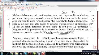 correction examen sur candide du premier chapitre partie 2 [upl. by Naellij]