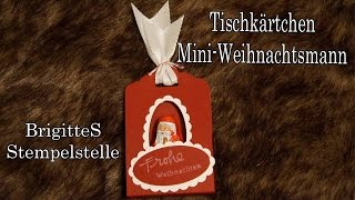 Tischkärtchen Mini Weihnachtsmann [upl. by Milde]