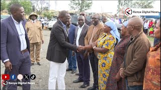 See how President Ruto was received in Kayole today for a Sunday Service [upl. by Ardnuahc]