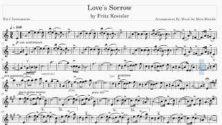 Loves Sorrow  Classical  Play Along for C Instruments [upl. by Talbot]