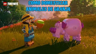 Como domesticar animales de granja en lego fornite fortnite [upl. by Odicalp]