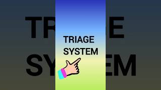 TRIAGE SYSTEM nursing education community [upl. by Chessy852]