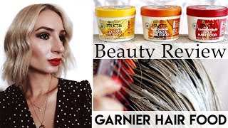 Beauty Review Garnier Fructis Hair Food  3IN1 Haarmaske [upl. by Schreck420]