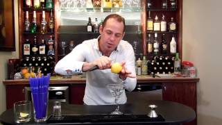 How to Zest a Lemon  Adding a Lemon Zest to Martinis [upl. by Fruma]