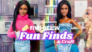 Five Below Teeny Tinies Bean Bags Blue Dress PLUS How To Make DIY Knot Pillows  Barbie Crafts [upl. by Zeiler]