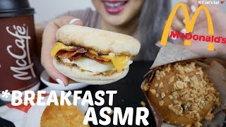 ASMR McDonalds BREAKFAST  Relaxing Eating Sounds  NE Lets Eat [upl. by Iorio]