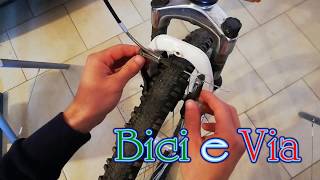 Freni v brake Smontaggiopulituralubrificazionerimontaggio e manutenzione BICI E VIA [upl. by Boccaj]