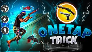 NEW SECRET ONETAP HEADSHOT TRICK IN FREE 🔥  FREE FIRE ME ONETAP HEADSHOT KAISE MARE  ONETAP TRICK [upl. by Croteau]