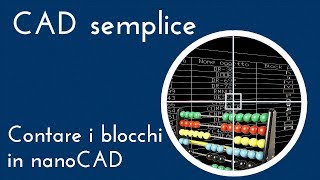 contare i blocchi in nanoCAD [upl. by Lysander]