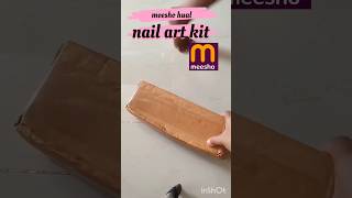 Nail art kit from meesho mega block bluster sales meeshomeeshohaul meeshofindsshortsshortsfeed [upl. by Nayve]