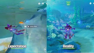 Expectation vs Reality  Catching Fish in Fontaine Genshin Impact [upl. by Ybab551]