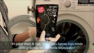 Çamaşır Makinesinde Kumaş BoyamaDylon Kumaş BoyasıDylon Wash amp Dye kumaşboyama [upl. by Jasisa]