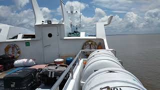 Keberangkatan Kapal Dumai Express dari Pelabuhan Buton  Batam Kapal Ferry Penumpang Antar Pulau [upl. by Onitnevuj633]