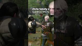 Złote teksty z Wiedźmin 3 śmieszne foru wiedźmin gaming thewitcher polska gry witcher [upl. by Yrak]