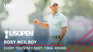 2024 US Open Highlights Rory McIlroy Final Round  Every Televised Shot [upl. by Eanyl]