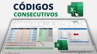 Cómo Crear CÓDIGOS CONSECUTIVOS en Excel sin Repetirse ¡Códigos únicos para productos [upl. by Erdried696]