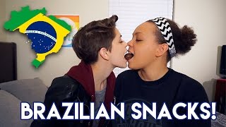 TRYING BRAZILIAN SNACKS [upl. by Hserus12]