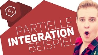 Partielle Integration mit Sinus Beispielaufgabe [upl. by Amoihc]