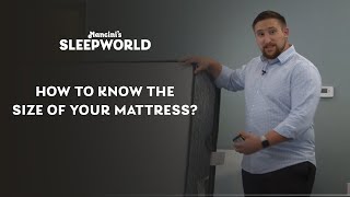 How To Know The Size Of Your Mattress  Mancinis Sleepworld [upl. by Eisned]