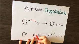 Free radical substitution Cyclopentane [upl. by Pardo]