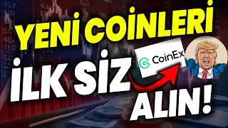 YENİ COİNLERİ İLK OLARAK ALMAK COİNEX PRETRADING NEDİR CoinEx floki pepecoin shiba btc XRP [upl. by Busch]