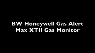 4 Gas Monitor BW Gas Alert Max XTII [upl. by Genevieve]