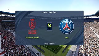 Stade de Reims vs PSG 21092024 Ligue 1 PES 2021 [upl. by Eiltan]