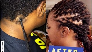 ATTACHING HANDMADE PERMANENT LOCS EXTENSIONS  HOW I DO IT part 2 [upl. by Sesmar]