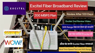 Excitel Fiber Broadband Review⚡️Wifi Range Speed Test Plan Service⚡️Excitel Fiber Plan 2022 [upl. by Llerral]