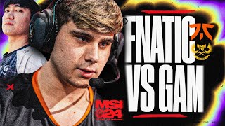 FNATIC ON THE MSI STAGE VERSUS LEVI amp GAM  MSI 2024  CAEDREL [upl. by Stelmach]