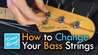 How to Change Your Bass Strings the Right Way [upl. by Onaicnop]