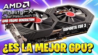 Esta TARJETA GRAFICA BARATA RX 580 SOPORTA FSR 3 FRAME GENERATION [upl. by Chancey]