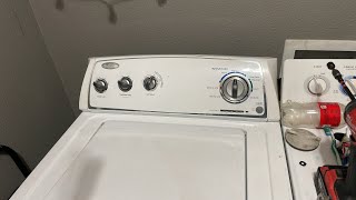 Whirlpool 4800X Full Cycle Washing A Blanket With Request [upl. by Leasi625]